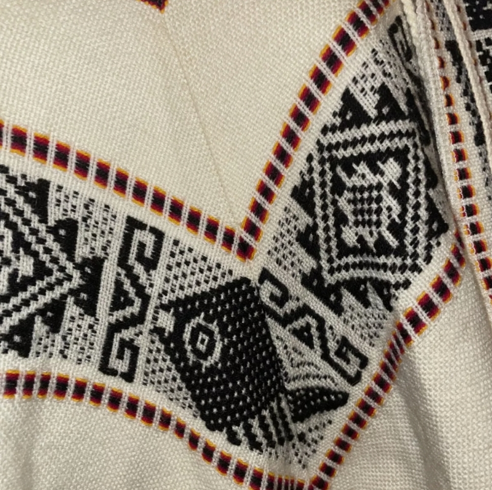 VTG Tejidos Diaz Long Cape, Poncho One size fits all fish Motif Wool - Picture 8 of 9